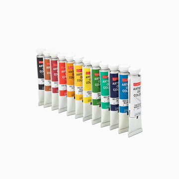 Camel Artist's Oil Color Box - 20ml tubes, 12 Shades