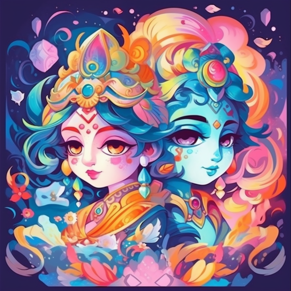 Cute animated baby krishna deals