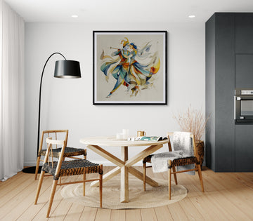 Radha Krishna Wall Art – Rasa Leela Spiritual Canvas | Hindu Devotional Home Decor