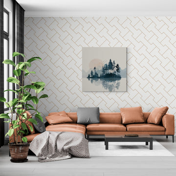 Misty Mountain Reflection