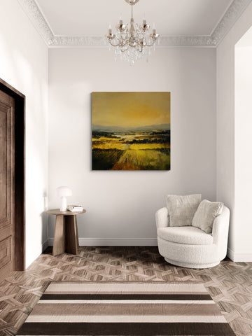 Tuscan Valley Painting | Classic Italian Landscape Art