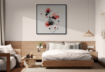 Watercolour Silhouette Poppies