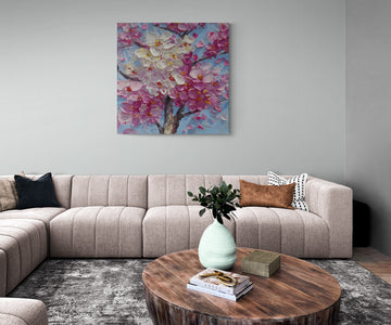 Close-Up Bloom with Impasto