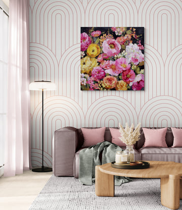 Colorful Floral Oil Painting | Vibrant Hand-Painted Flower Art