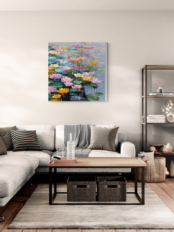 Impressionist Lotus Pond