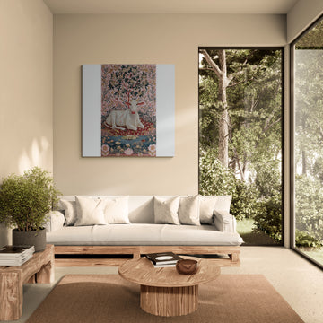 Pichwai Cow in the Flowering Grove