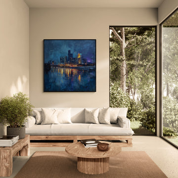 Urban Nocturne in Blue