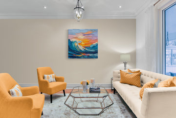 Impasto Wave and Sunset