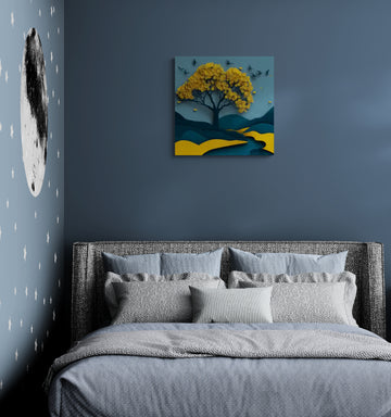 Nightfall in Gold and Blue