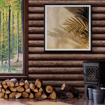 Golden Palm Leaf Shadow Wall Art Print – Minimalist Boho Sunlight Photography Decor