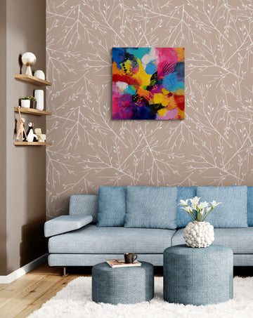 Colorful Abstract Expressionist Art | Bold Textured Modern Painting