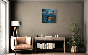 Moonlit Haven by the Wate