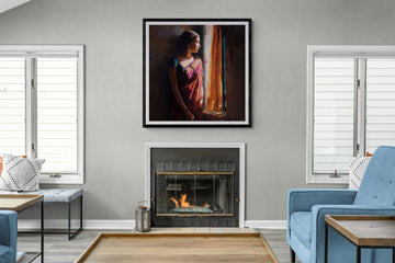 Woman by the Window at Dusk