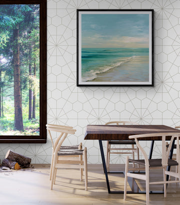 Coastal Ocean Wall Art – Serene Beach Seascape Canvas Print