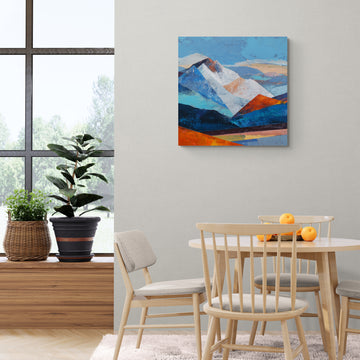Textured Abstract Mountain Range