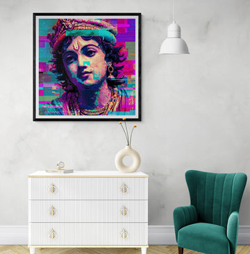 Vibrant Glitch Deity