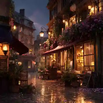 Lanterns After the Rain