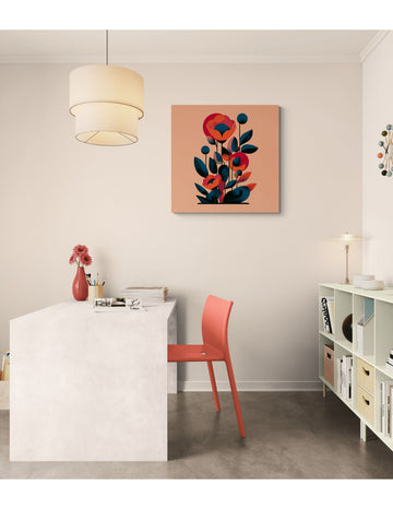 Modern Petals in Warm Harmony