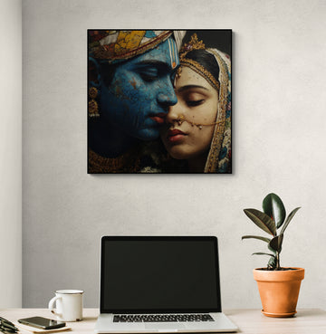 "The Blue God: Worn Reality of Radha Krishna"