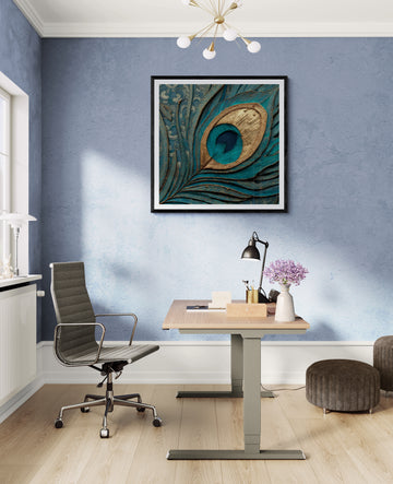 Luxury Peacock Feather Wall Art Decor For Home and office