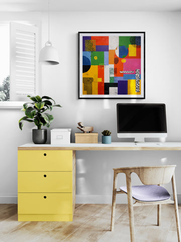 Maximalist Deconstructed Pop Art Grid