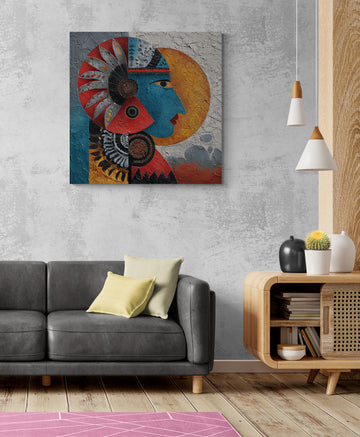 Textured Sun and Moon Profil