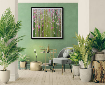 Impasto Spring Rain Blossoms