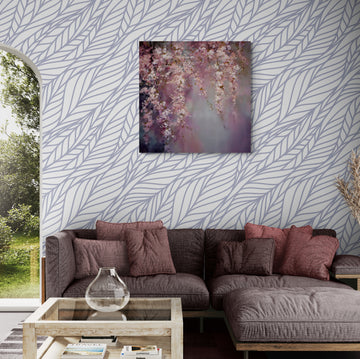 Cherry Blossom Tree Painting – Elegant Pink Floral Art with Cascading Blossoms