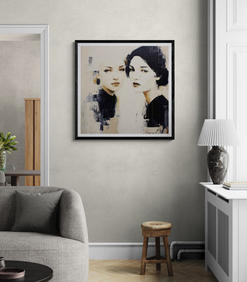 Textured Golden Figures | Modern Abstract Figurative Art