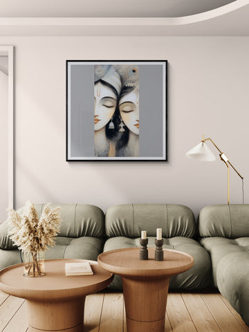 Echoes of the Flute – Radha Krishna Spiritual Artwork