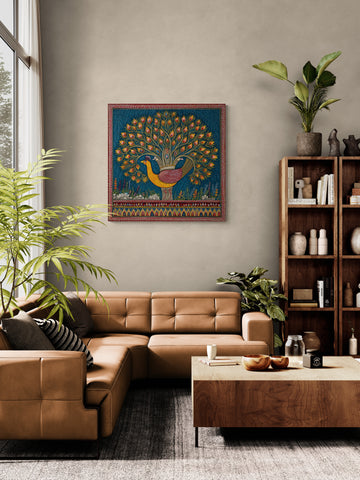 Tree of Life with Golden Peacock