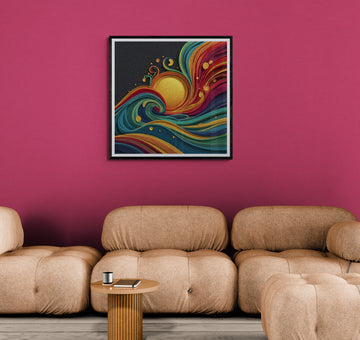 Sunrise Quilling Abstract