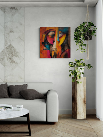 Confrontation of Forms: Cubist Portrait