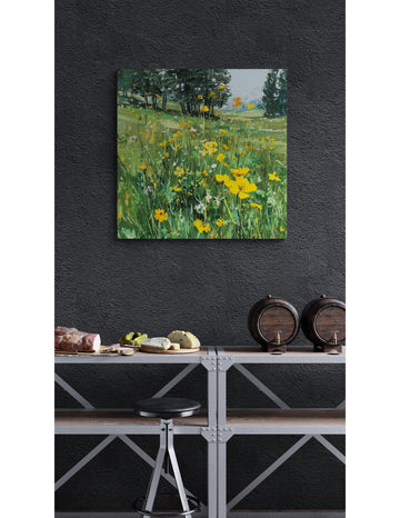Golden Blooms on a Quiet Hillside