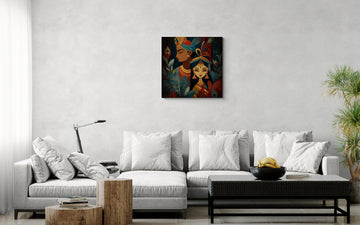 Opulent Devotion: Stylized Divine Portrait