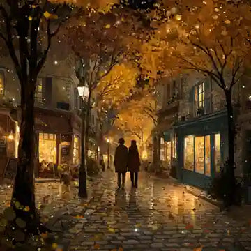 Golden Walk Through Autumn Nights