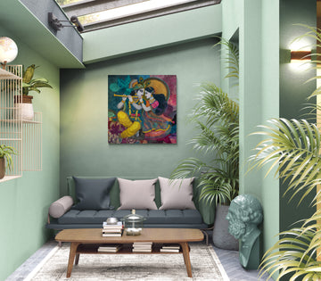 Lila of Love Radha Krishna | Krishna Flute Devotional Art