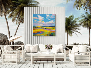 Impressionist Golden Field Artwork – Vibrant & Timeless