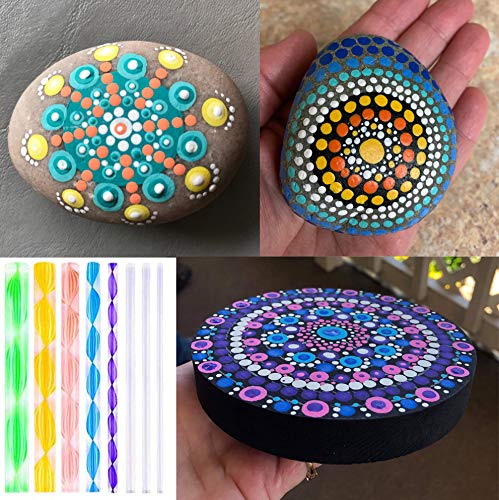 Mandala Dotting Tools Set For Painting Rocks,Painting Rocks Dot Kit, Rock  Stonh
