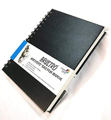 Brustro Artists Wiro Bound Sketch Book, A4 Size, 120 Pages, 160 GSM