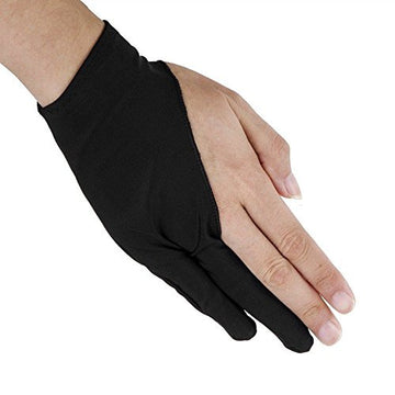 Artist Two-Finger Glove for Pencil Sketching, Watercolors Painting and Graphics Drawing Tablet
