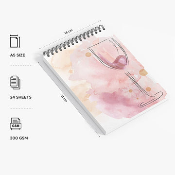 Watercolour Book: A5, 300 GSM Paper, 24 Pages