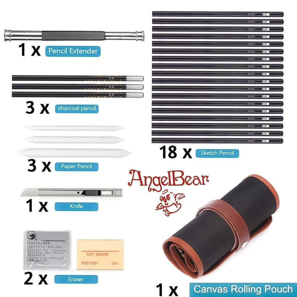 29 Pieces Professional Sketching & Drawing Art Tool Kit