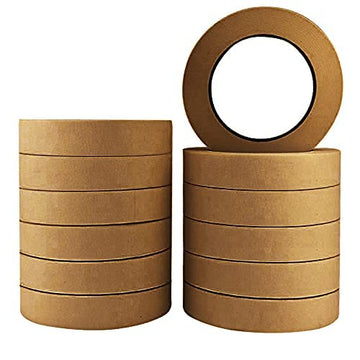 Brown Color Masking Tape 20 Mtr 24 MM (Pack of 6)