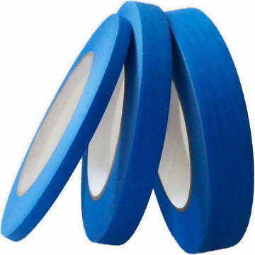 DOAY Blue Painters Tape 1/4" 1/2" 3/4" x 60 Yard - Multi Size Pack - Multi Surface Use - 3 Rolls