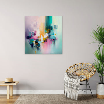 Abstract Painting Print in Pastel Shades Perfect for Home, Office & Bedroom Wall Decor