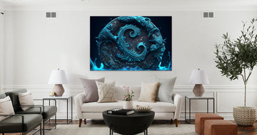 Stunning Aquarius Constellation Art Print: Celebrate Your Zodiac Sign in Style!