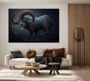 Stunning Capricorn Constellation Art Print - Add a Touch of Zodiac Beauty to Your Space!