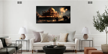 Experience the Vibrant Culture of Diwali with Our Stunning Digital Oil Painting Print