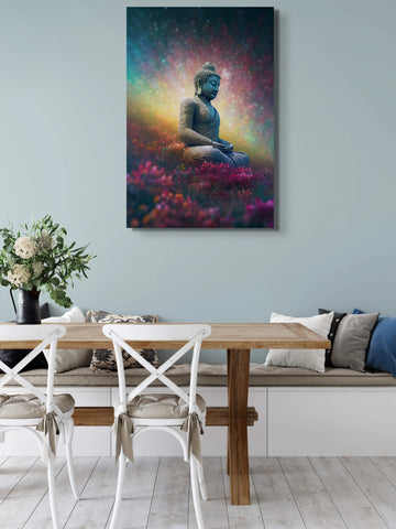 The Exploring the Intersection of Art Print and Culture through Buddha, Fractals, and Bernini-inspired Designs